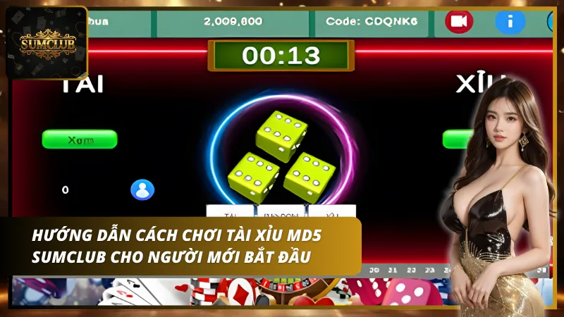 Cách chơi tài xỉu MD5 Sumclub khá đơn giản cho những người mới bắt đầu